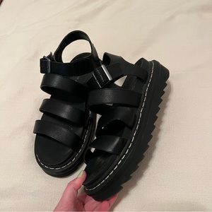 Black Platform Sandals!